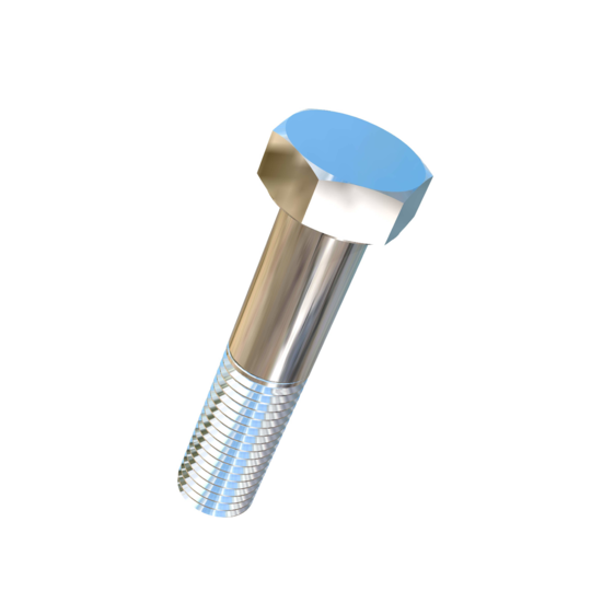Titanium 1-1/8-7 X 5 inch UNC Allied Titanium Hex Head Bolt (No Dimple)